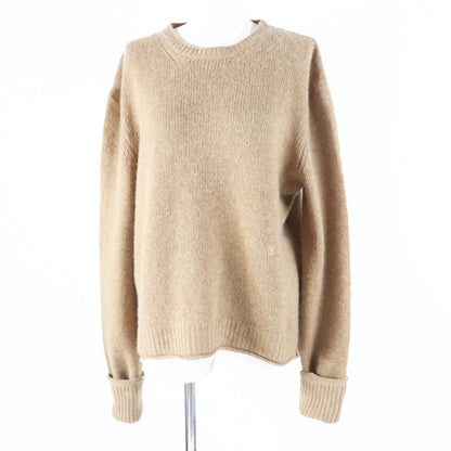 CELINE knit 2 3ET9/ 951A Main: 100% cashmere Camel Phoebe period Women L