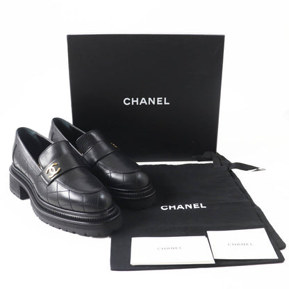 CHANEL loafers 23A G45074 Main: Leather black Matrasse Women 39.5