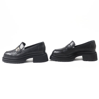 CHANEL loafers 23A G45074 Main: Leather black Matrasse Women 39.5