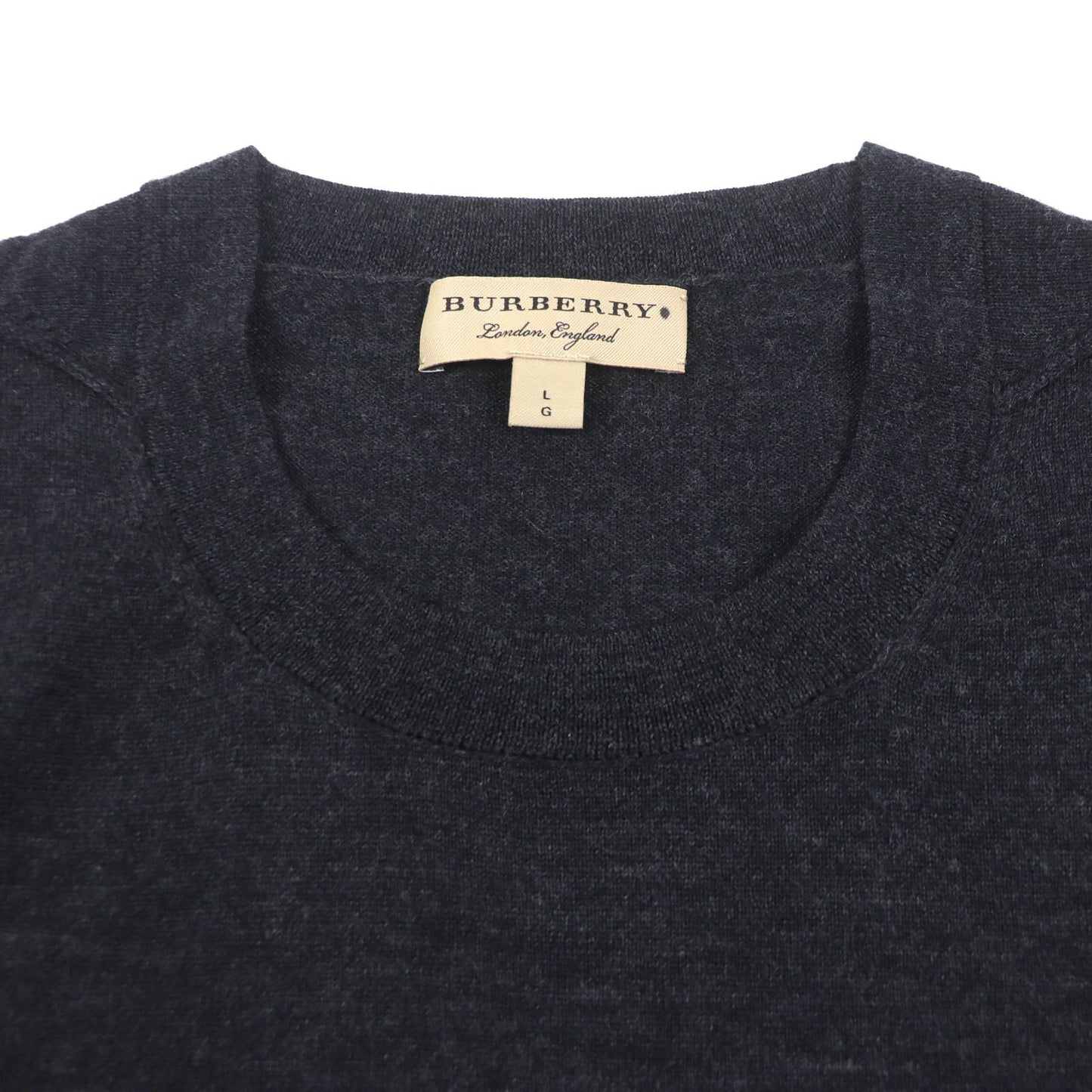 BURBERRY sweater 4061739 Main: 100% wool Dark gray mens L