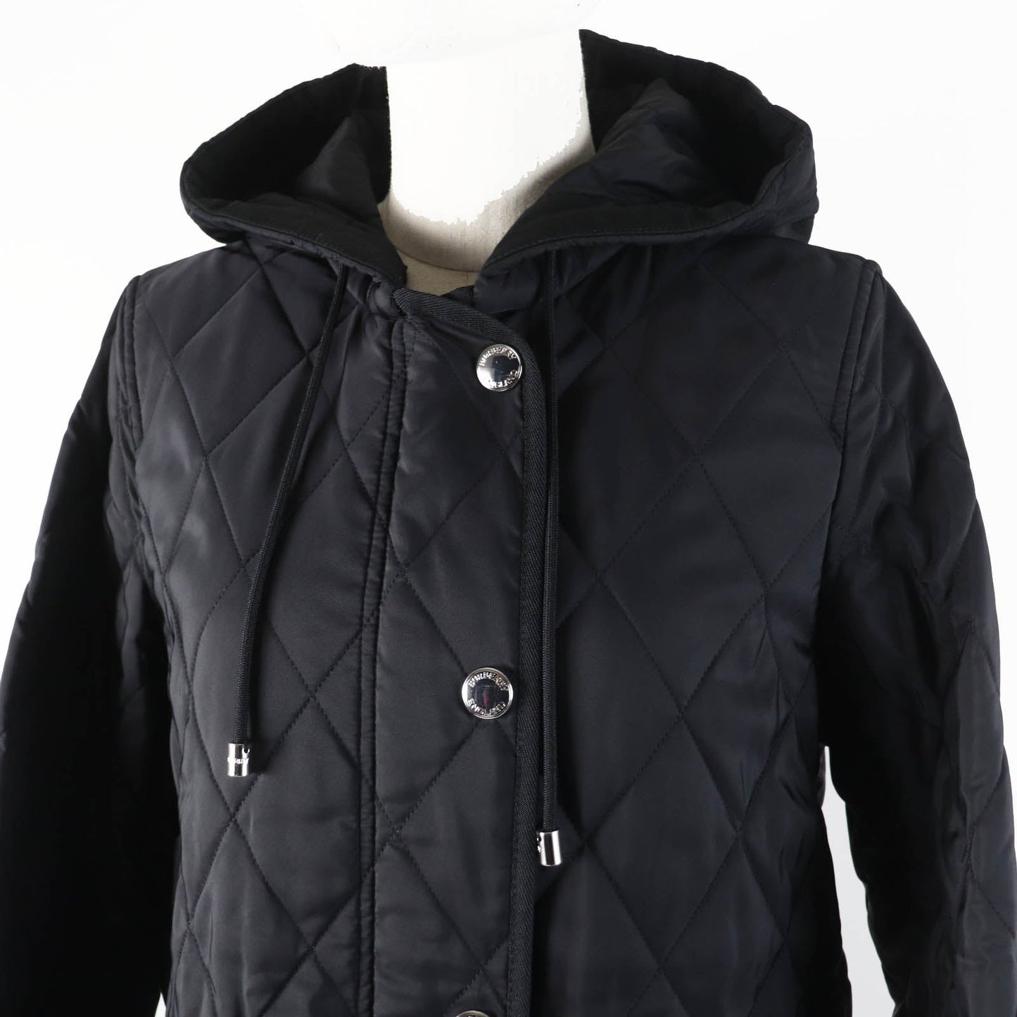 BURBERRY coat 8035506 Outer: 100% nylon, Part: 70% cotton, Part: 30% polyester, Part: 100% cotton, Filling: 100% polyester black Women XS