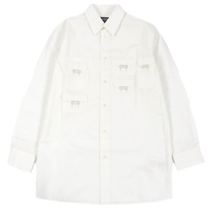 FENDI Long sleeve shirt FS1086 Main: 100% cotton white mens 39