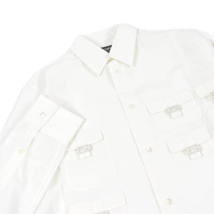 FENDI Long sleeve shirt FS1086 Main: 100% cotton white mens 39