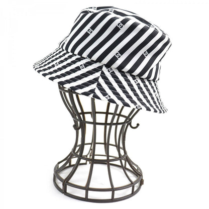 CHANEL hat AA9874 Outer: 100% polyester, Lining: 100% cotton Black White Women S
