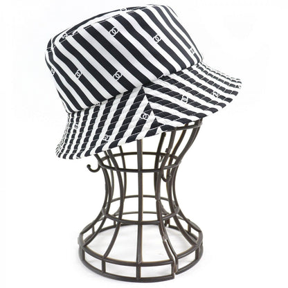 CHANEL hat AA9874 Outer: 100% polyester, Lining: 100% cotton Black White Women S