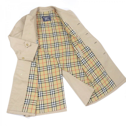BURBERRY Stainless collar coat Outer: 51% cotton, Outer: 49% polyester, Lining: 50% polyester, Lining: 50% cotton beige mens 40