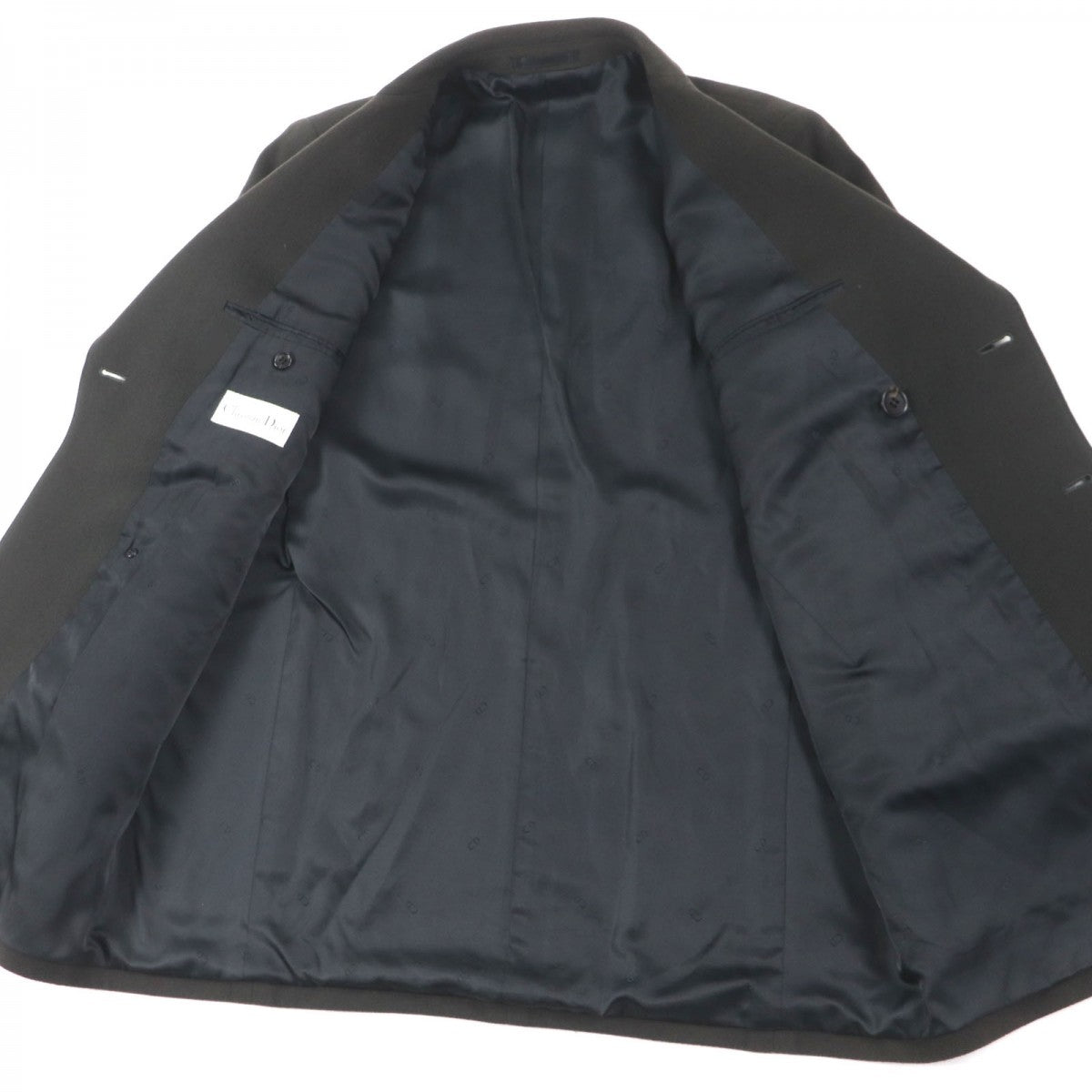 Christian Dior Double chester coat Outer: 100% cashmere, Lining: 50% cupra, Lining: 50% polyester Dark gray mens S