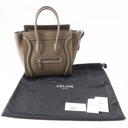CELINE Handbag 18979 Main: Drummed calfskin Suri Luggage micro shopper Women