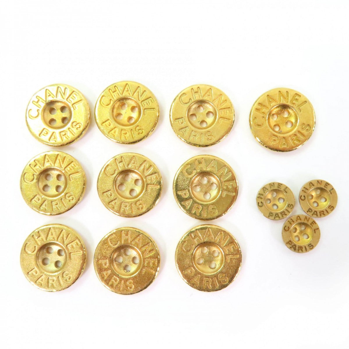 CHANEL Other fashion goods metal gold Set of 10 large and 3 small buttons