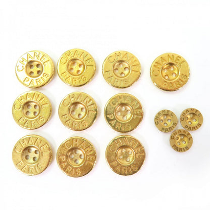 CHANEL Other fashion goods metal gold Set of 10 large and 3 small buttons