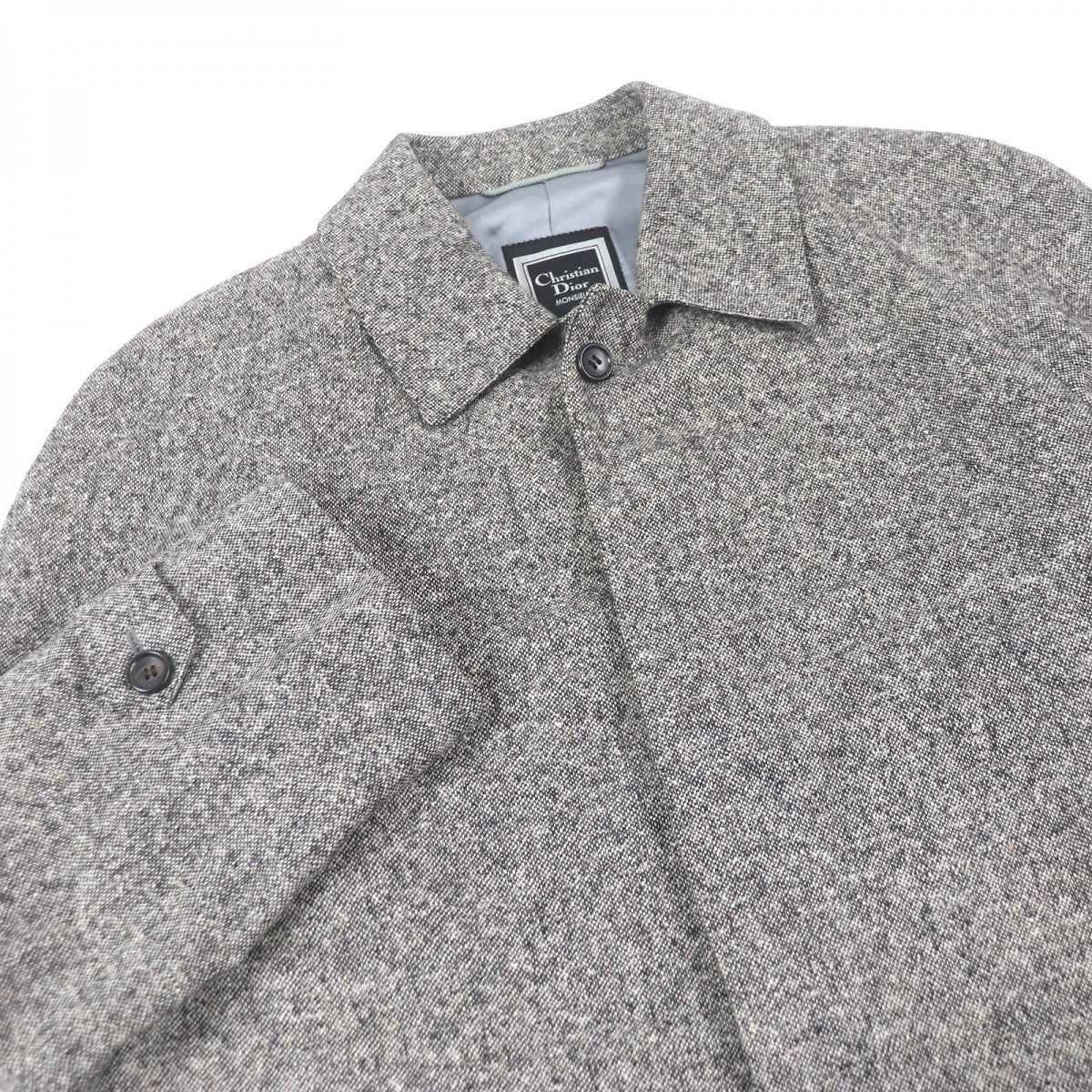 Christian Dior coat Outer: 100% cashmere, Lining: 47% polyester, Lining: 43% cupra, Lining: 10% silk Brown type mens
