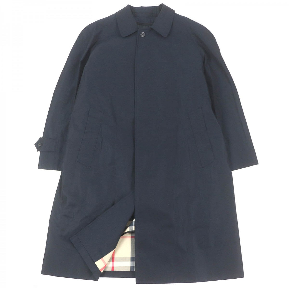 BURBERRY LONDON coat Outer: 100% cotton, Lining: cotton, Lining: polyester, Lining: 90% wool, Lining: 10% cashmere Dark navy mens