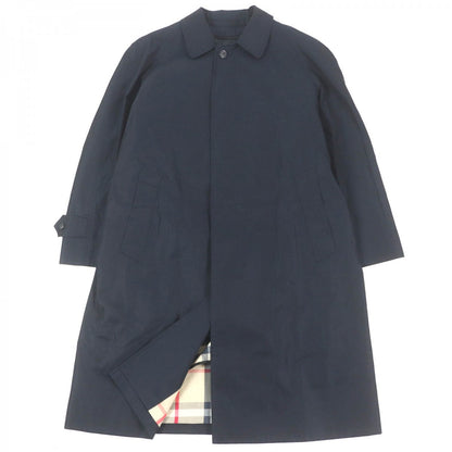 BURBERRY LONDON coat Outer: 100% cotton, Lining: cotton, Lining: polyester, Lining: 90% wool, Lining: 10% cashmere Dark navy mens