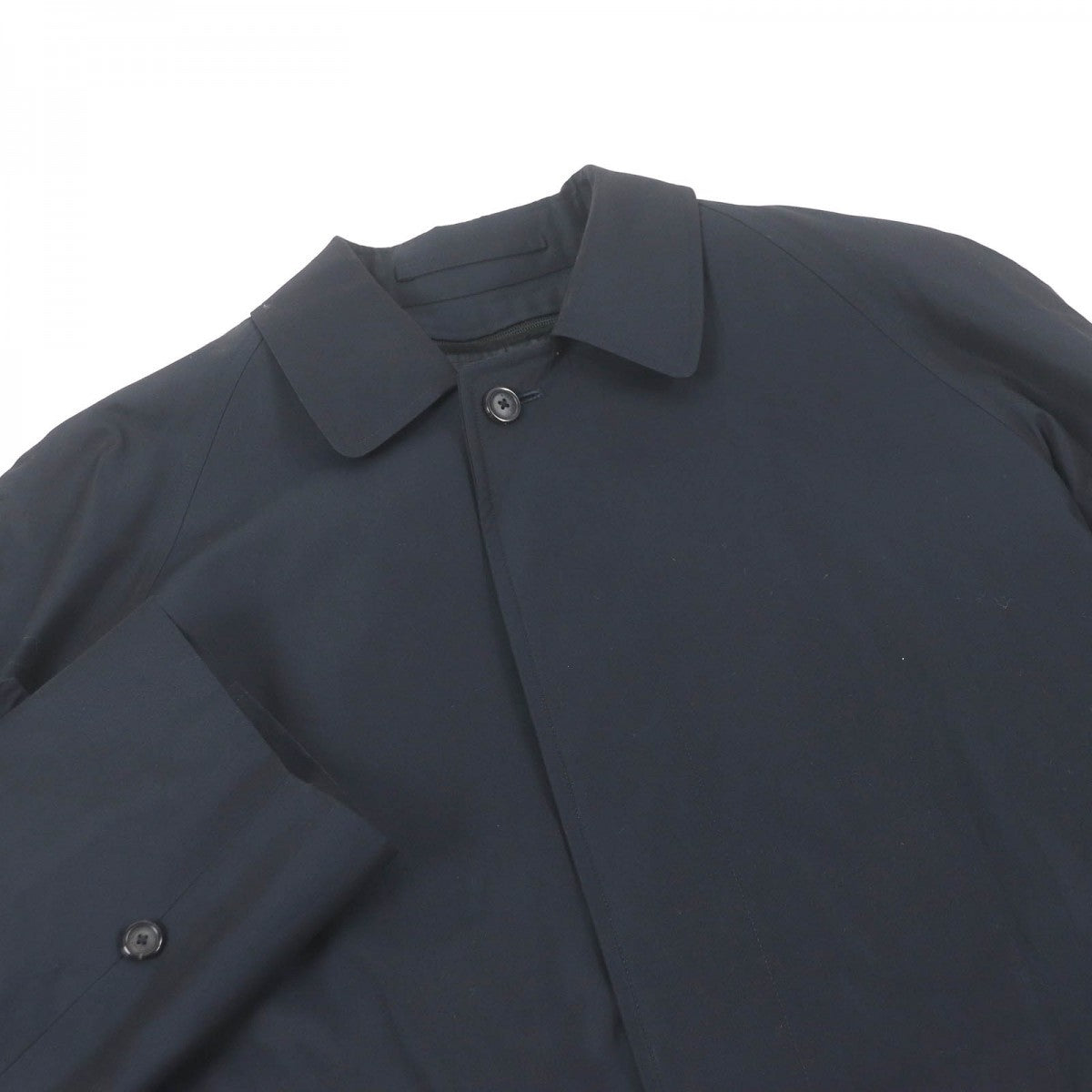 BURBERRY LONDON coat Outer: 100% cotton, Lining: cotton, Lining: polyester, Lining: 90% wool, Lining: 10% cashmere Dark navy mens