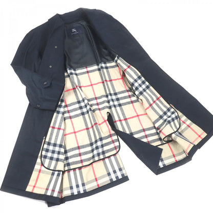 BURBERRY LONDON coat Outer: 100% cotton, Lining: cotton, Lining: polyester, Lining: 90% wool, Lining: 10% cashmere Dark navy mens