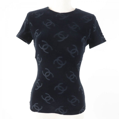 CHANEL tops 96P Main: 85% cotton, Main: 13.5% nylon, Main: 1.5% spandex black Women 40