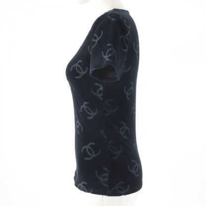 CHANEL tops 96P Main: 85% cotton, Main: 13.5% nylon, Main: 1.5% spandex black Women 40