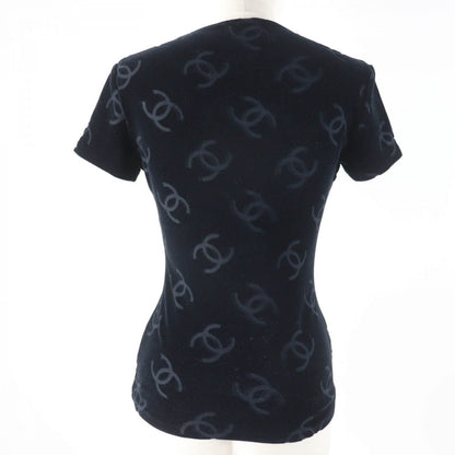 CHANEL tops 96P Main: 85% cotton, Main: 13.5% nylon, Main: 1.5% spandex black Women 40