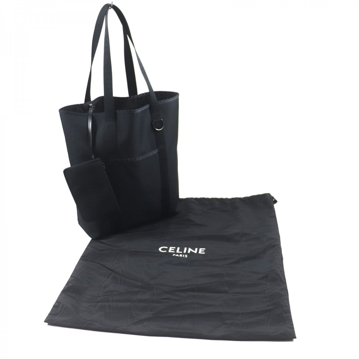 CELINE Tote Bag 11008 Main: Nylon black Trekking Bar Tikal Kaba mens