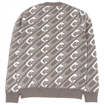 FENDI sweater FZX061 Main: 100% wool Brown mens 44