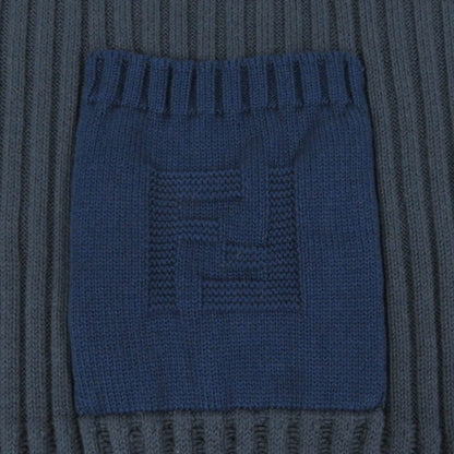 FENDI sweater FZX036 Main: 85% cotton, Main: 15% cashmere Blue gray mens 50