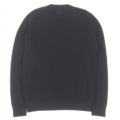FENDI sweater FZX077 Main: 100% wool black mens 46