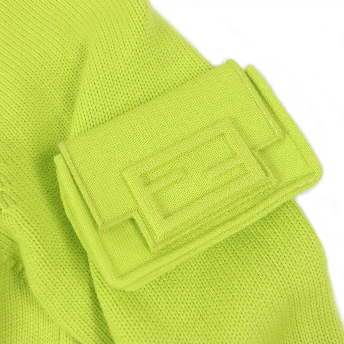 FENDI sweater FZX123 Main: 100% wool lime green mens 46