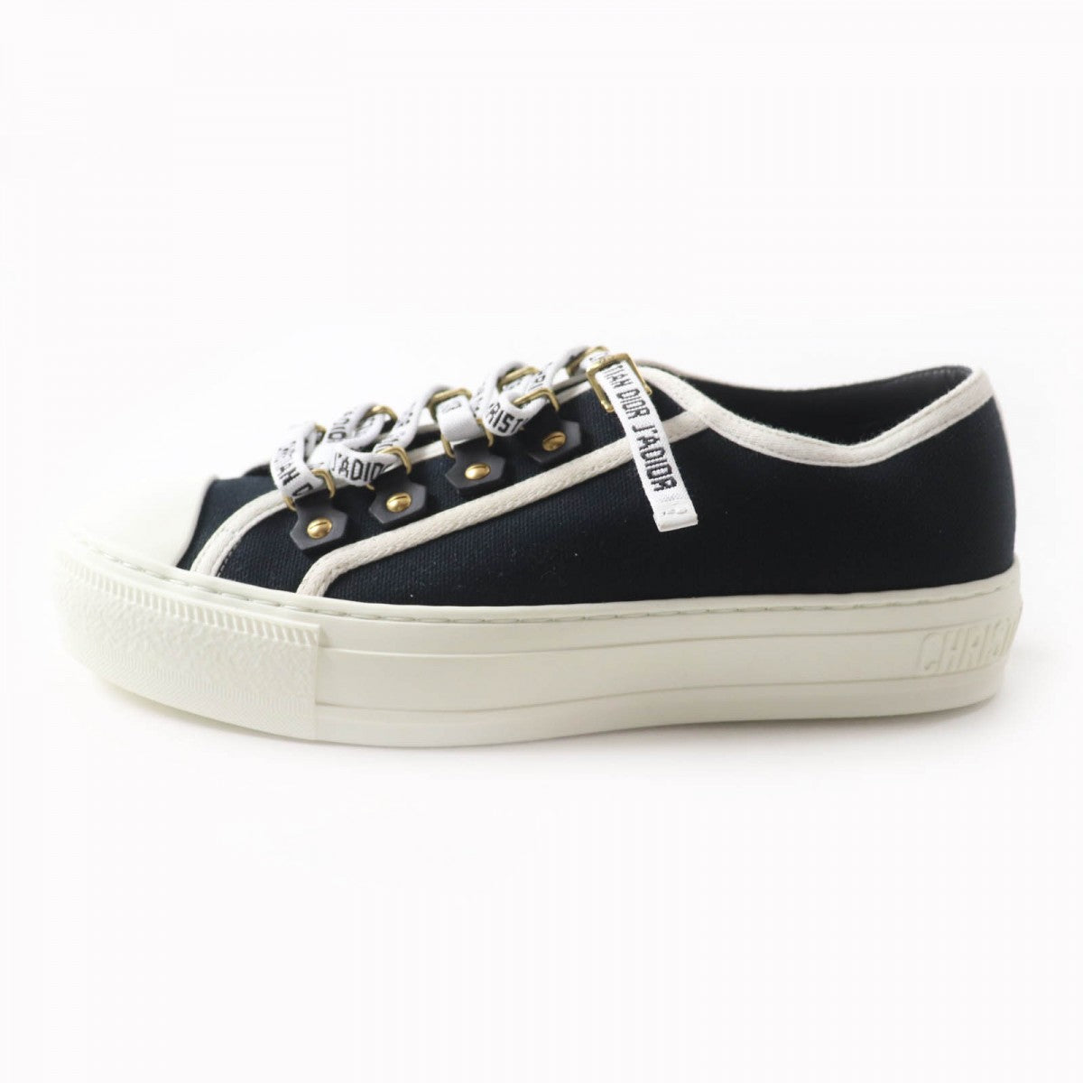 Christian Dior Low cut sneakers Main: Canvas Black White WALKIN DIOR Women 36