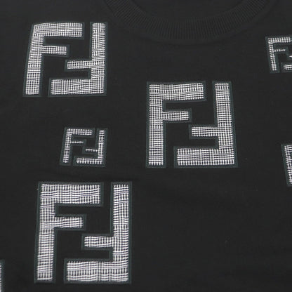 FENDI sweat FY0178 Main: 100% cotton, Part: 97% cotton, Part: 3% polyurethane, Part: 100% cotton, Part: 100% polyester black mens S