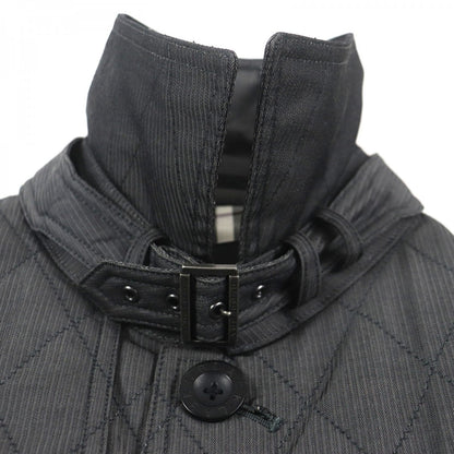 BURBERRY BLACK LABEL trench coat Outer: 60% polyester, Outer: 40% cotton, Filling: 100% polyester, Lining: Cupra, Lining: Polyester Dark gray mens M