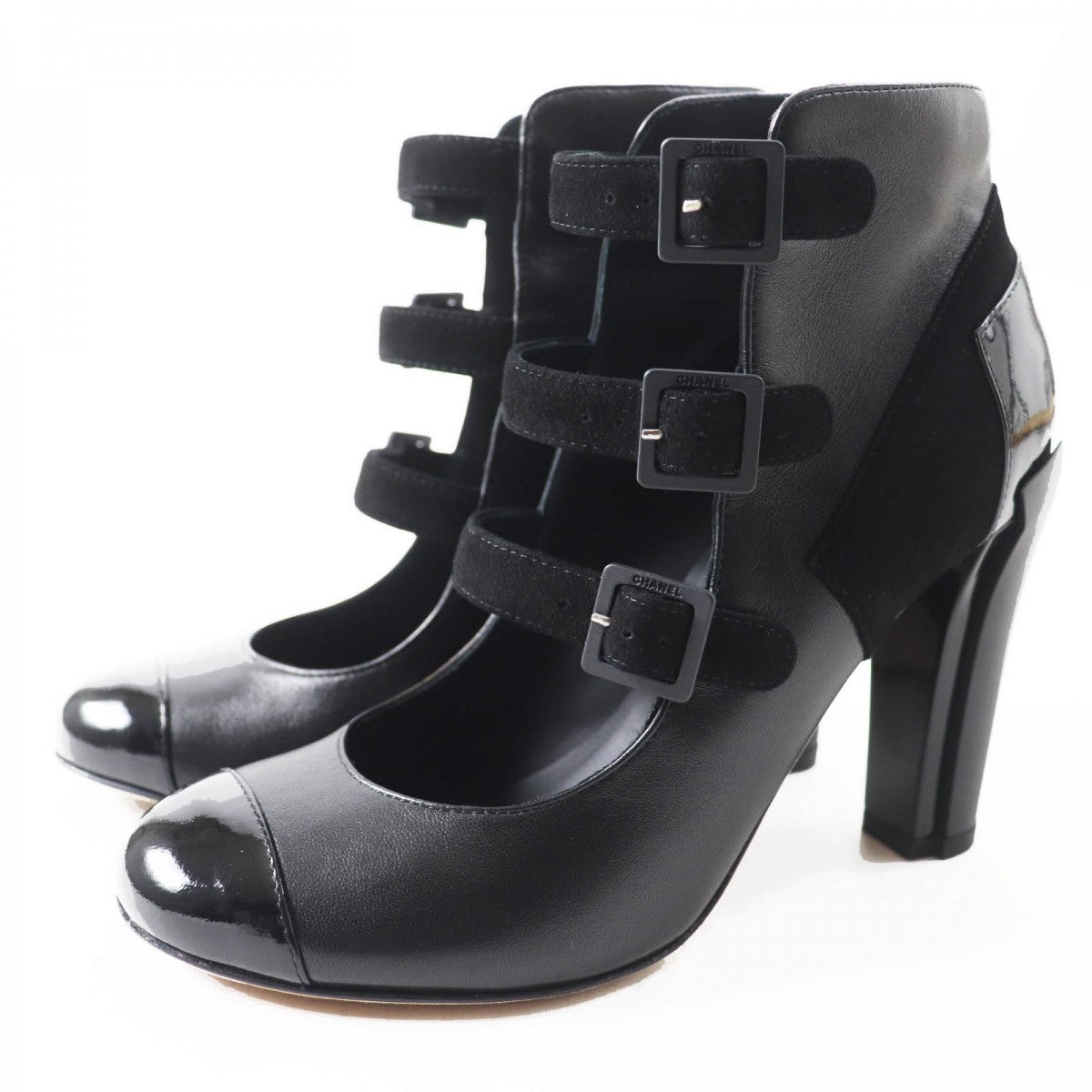 CHANEL short boots G29128 Main: Leather black Women 34.5