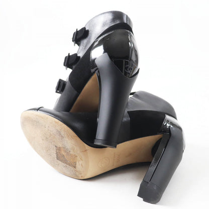 CHANEL short boots G29128 Main: Leather black Women 34.5