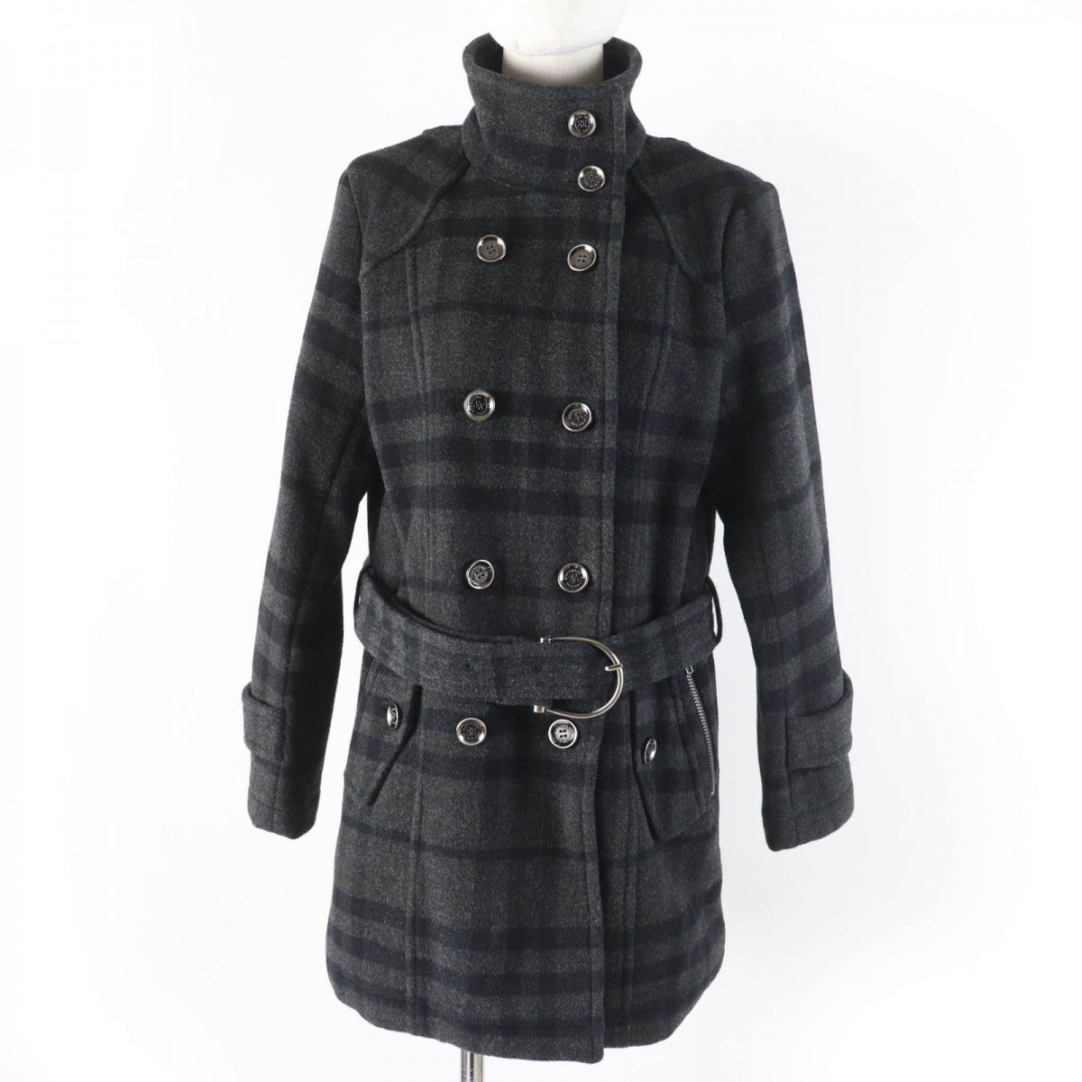 BURBERRY LONDON Chester coat Main: 90% wool, Main: 8% cashmere, Main: 2% other, Lining: 100% cupra Dark gray Women 40