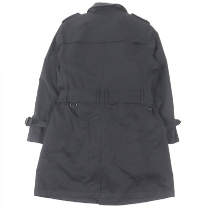 BURBERRY LONDON trench coat Outer material: 53% nylon, Outer material: 47% polyester, Lining: cupra, Lining: polyester, Leather part: cowhide black mens M