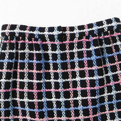 CHANEL skirt P72501 Main: 87% cotton, Main: 5% polyamide, Main: 3% polyester, Main: 3% viscose, Main: 2% metal black multi Women 38