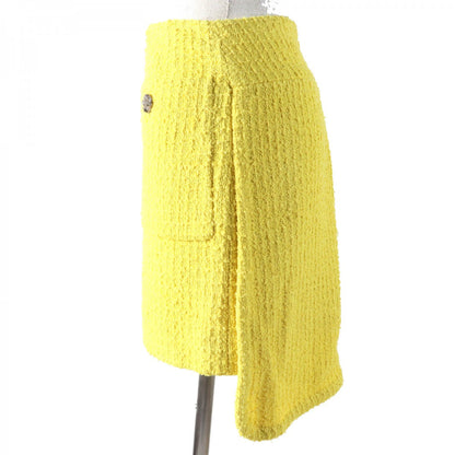 CHANEL Mini skirt P72573 Outer: 80% cotton, Outer: 20% polyamide, Lining: 100% silk yellow Women 36