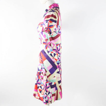 CHANEL one piece P53088 16C Main: 100% silk Pink Blue Red Beige Women 36