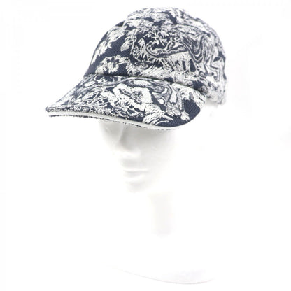 Christian Dior cap 24TJV922X134 Outer: 90% cotton, Outer: 10% polyethylene, Lining: 100% cotton, Part: 90% cotton, Part: 10% polyethylene White navy Toile du Jouy D-PLAYER Women