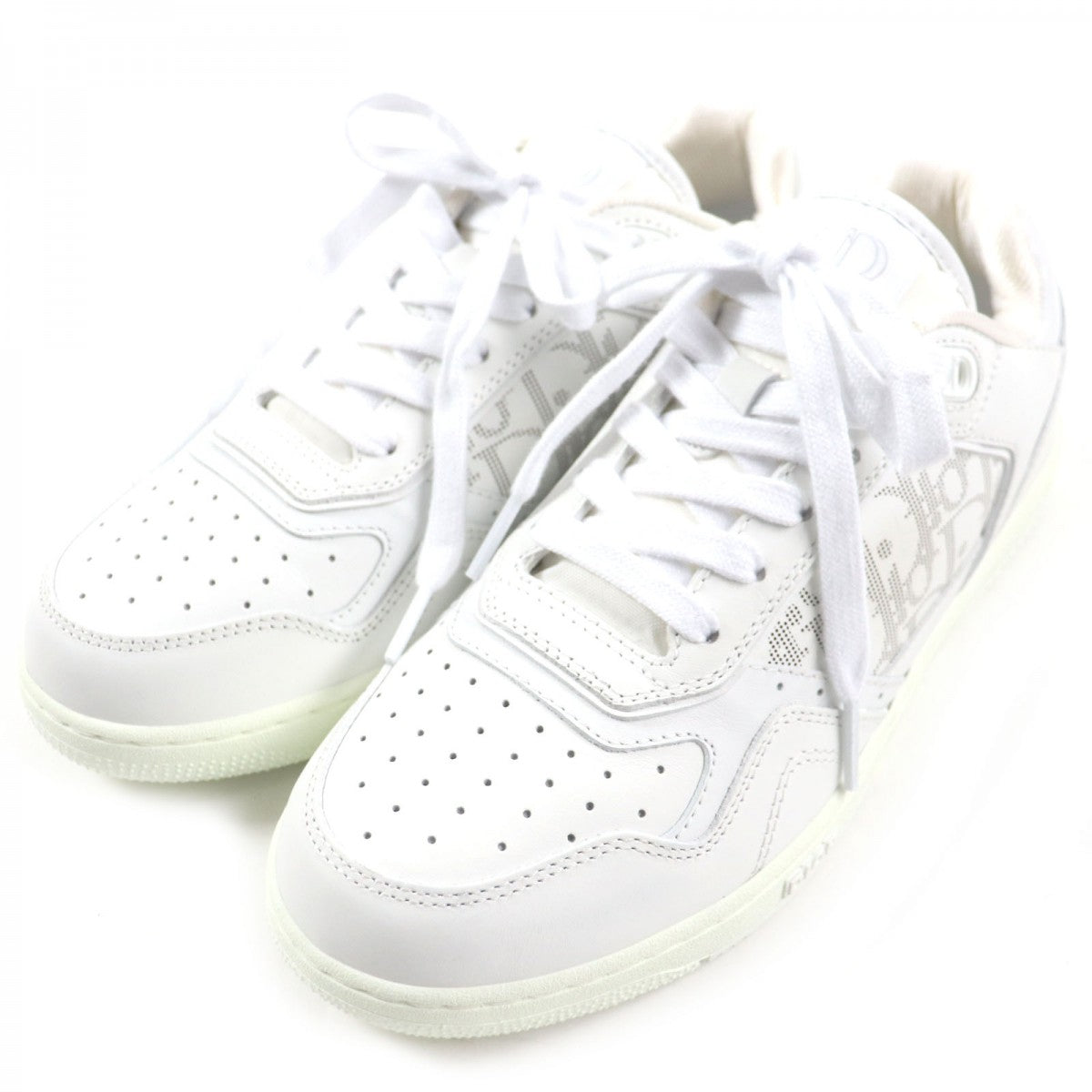Dior HOMME Low cut sneakers B27 Main: Leather white Oblique mens 39