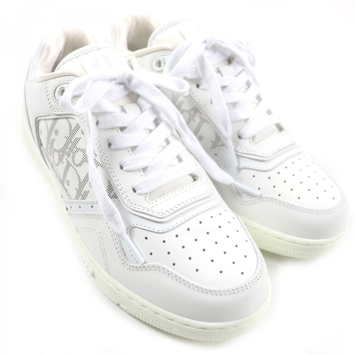 Dior HOMME Low cut sneakers B27 Main: Leather white Oblique mens 39