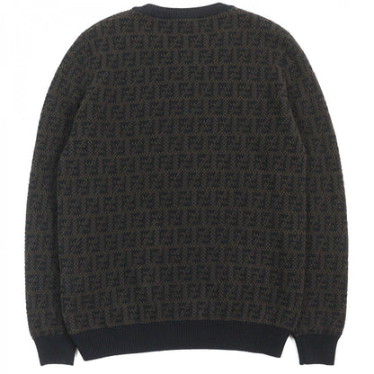 FENDI knit FZX034 Main: 54% wool, Main: 39% cotton, Main: 7% cashmere Black dark brown mens 50