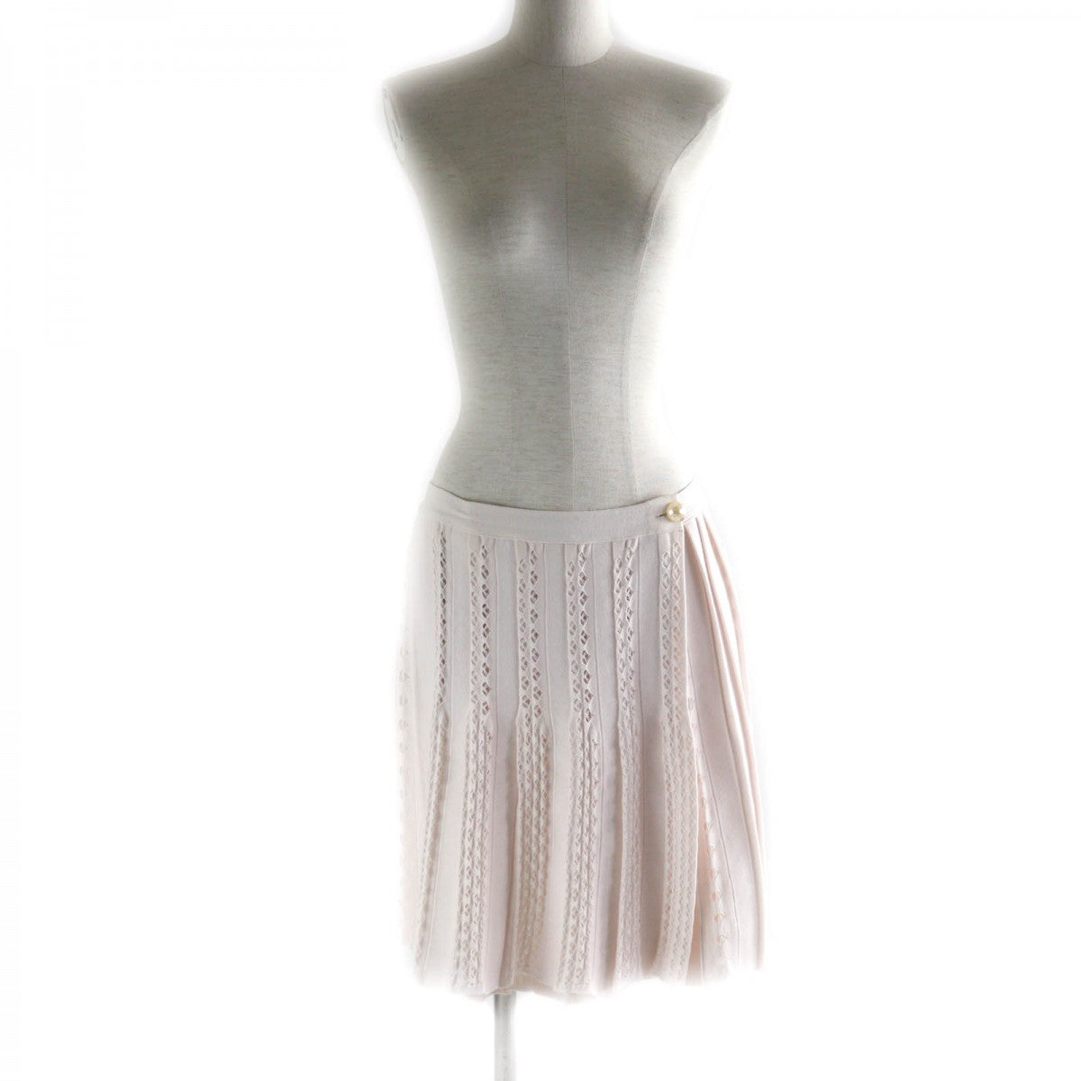 CHANEL Wrap skirt P43884 Main: 46% cotton, 36% rayon, 18% polyester Baby pink Women 38