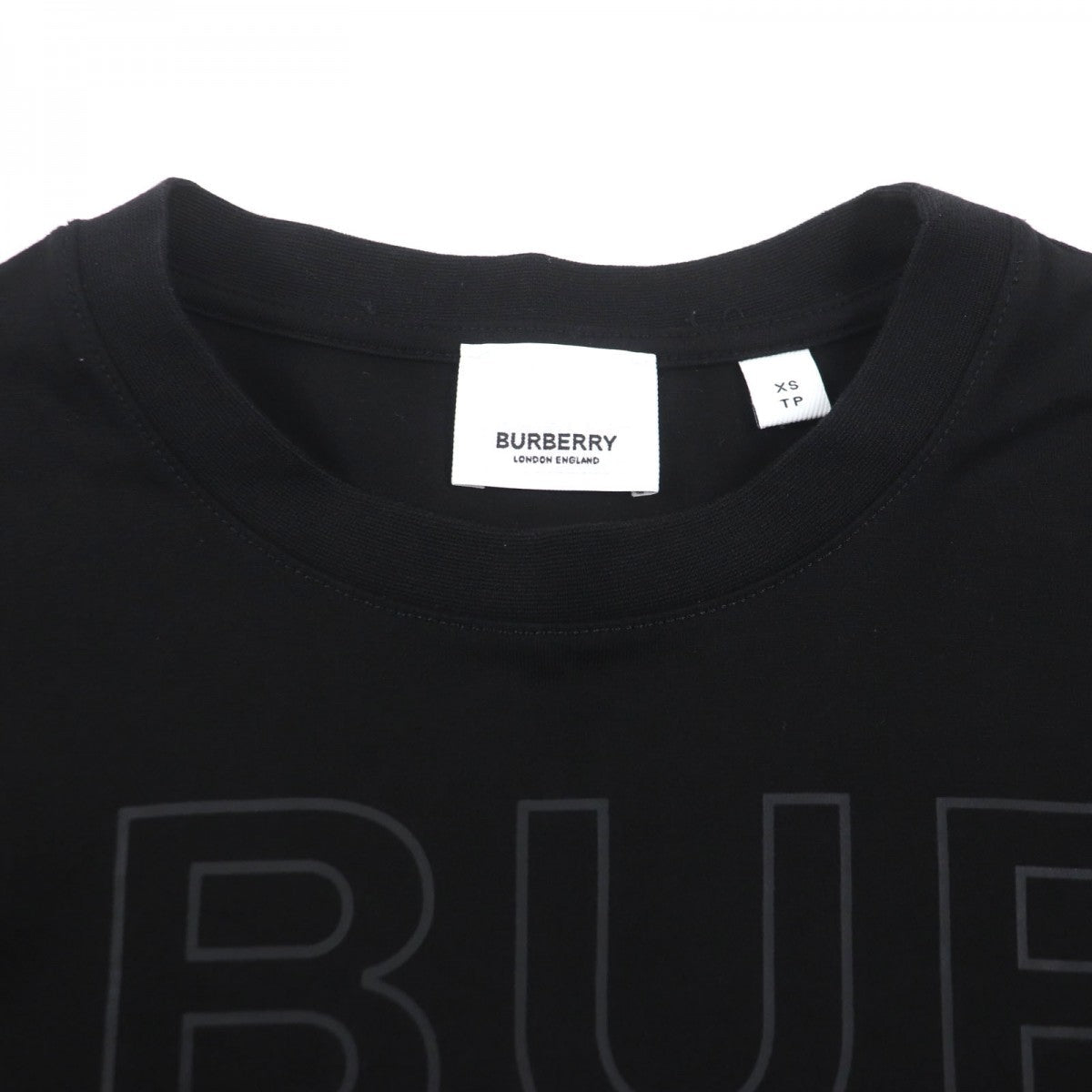 BURBERRY Short sleeve T-shirt 8036185 Main: 100% cotton, some parts: 97% cotton, some parts: 3% elastane black mens XS