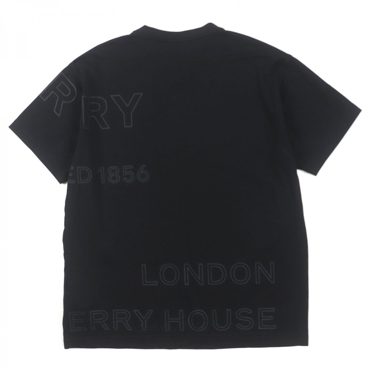 BURBERRY Short sleeve T-shirt 8036185 Main: 100% cotton, some parts: 97% cotton, some parts: 3% elastane black mens XS