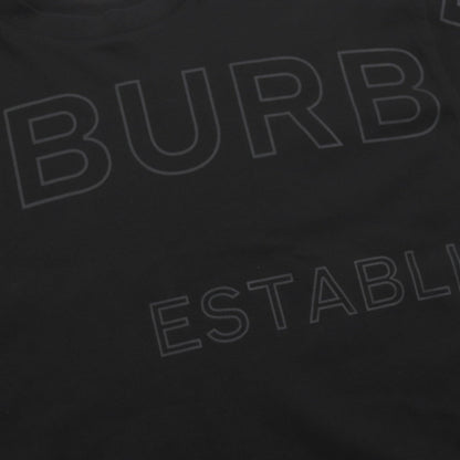 BURBERRY Short sleeve T-shirt 8036185 Main: 100% cotton, some parts: 97% cotton, some parts: 3% elastane black mens XS