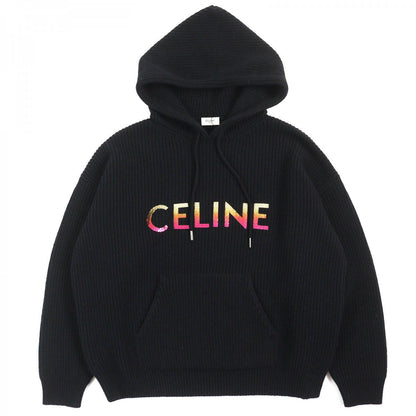 CELINE Hoodie 2A10X66Q Main: 100% wool black mens XS