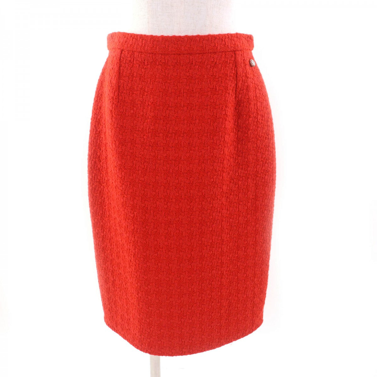 CHANEL skirt P62367 Outer: 100% wool, Lining: 100% silk Orange Women 40