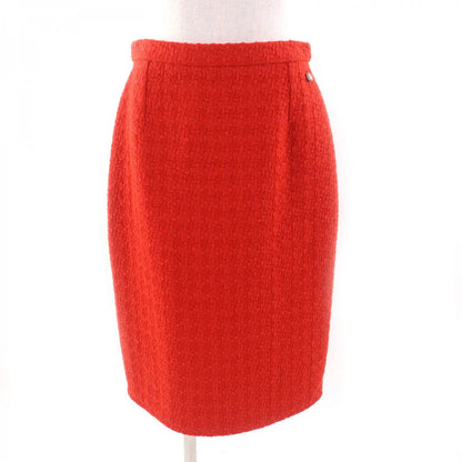 CHANEL skirt P62367 Outer: 100% wool, Lining: 100% silk Orange Women 40