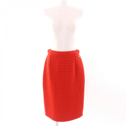 CHANEL skirt P62367 Outer: 100% wool, Lining: 100% silk Orange Women 40