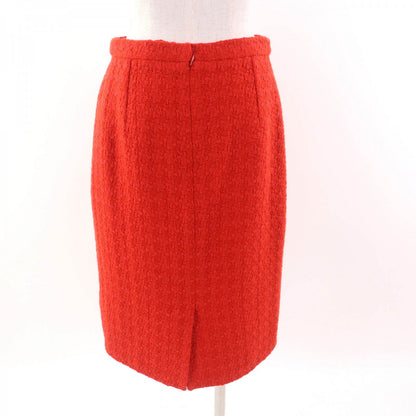 CHANEL skirt P62367 Outer: 100% wool, Lining: 100% silk Orange Women 40